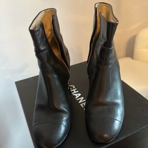 Chanel short booties, calfskin.